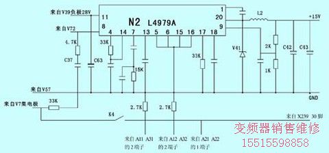 圖1 集成塊N2的相關電路